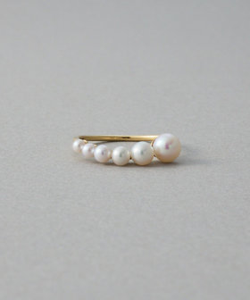 [パール] K18YG リング