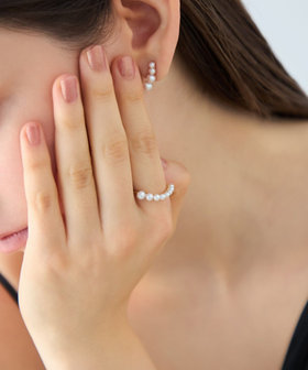 [パール] K18YG リング