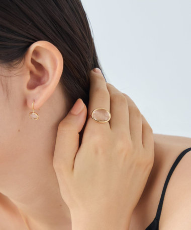 [デュー] K18YG クォーツ リング