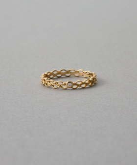 [レースライン] K18YG ダイヤモンド リング