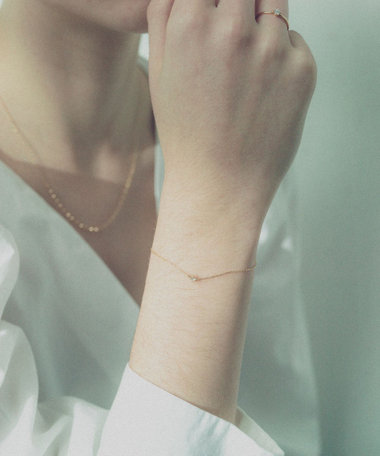 K18 ダイヤモンド 0.1ct ブレスレット「ブライト」