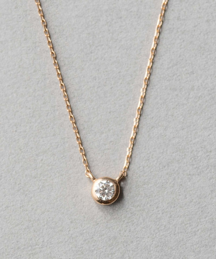 装飾ダイヤモンドete K18 ダイヤモンド ネックレス「ブライト」 美品