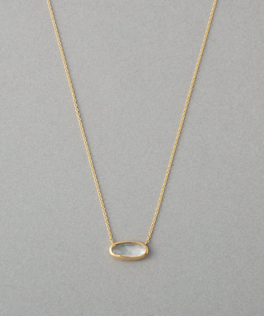 [デュー] K18YG クォーツ ネックレス