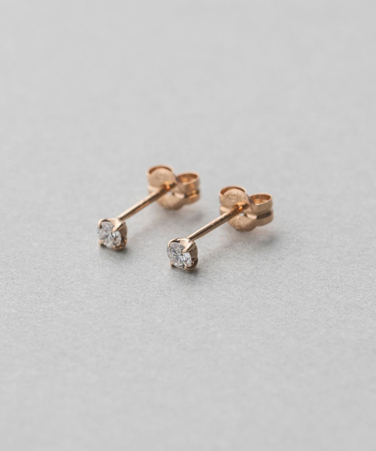 K18 ダイヤモンド 0.1ct ピアス「ブライト」