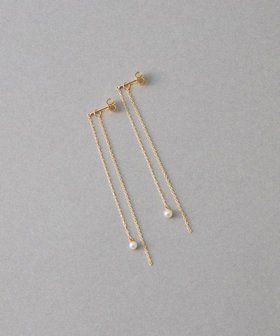 K18YG パール チェーン ピアス（270912） ｜ women（ウィメンズ