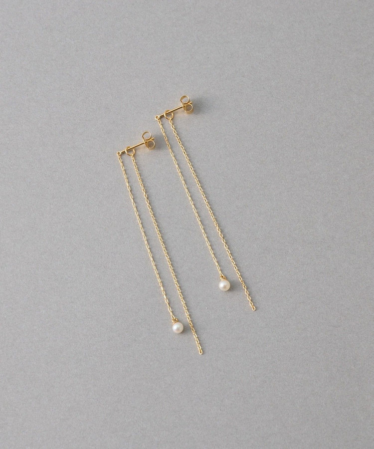 チェーン ビジュー ピアス（872268-872269） ｜ women