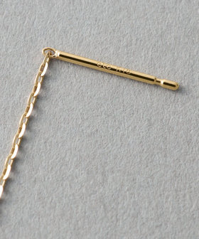 K18YG ミラーカットチェーン ピアス（270919） ｜ women（ウィメンズ