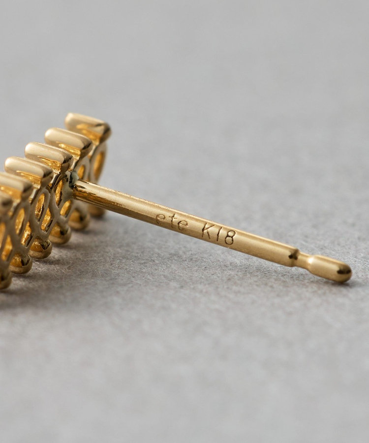 レースライン] K18YG ピアス（270924） ｜ women（ウィメンズ） ｜ ete