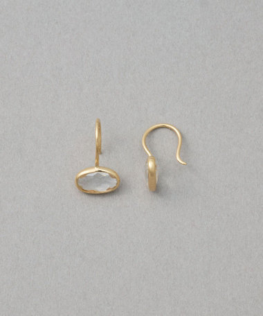 [デュー] K18YG クォーツ ピアス