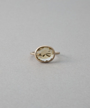 [デュー] K18RBG シャンパンクォーツ リング