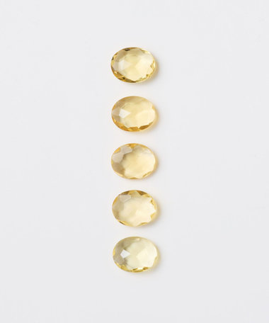 [デュー] K18RBG オリーブクォーツ リング