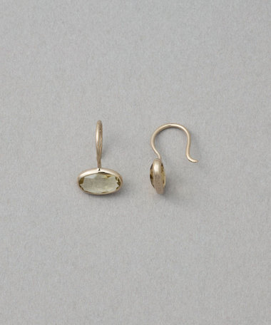 [デュー] K18RBG シャンパンクォーツ ピアス