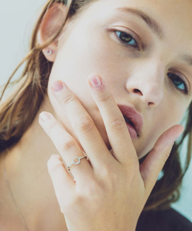 PT900 ホースシュー ダイヤモンド リング