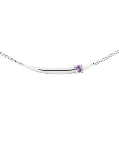 【受注生産】PT900/850 アミュレット ネックレス キヘイチェーン アメシスト