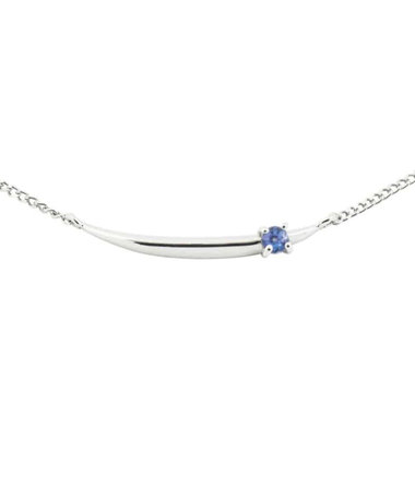 【受注生産】PT900/850 アミュレット ネックレス キヘイチェーン タンザナイト