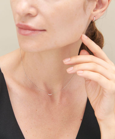 [レイヤード] PT900/850 ダイヤモンド ネックレス