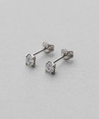 PT900ダイヤイヤリング0.3カラット ダイヤモンド ピアス 一粒 0.3ct Pt900 6本爪 0.15×0.15ct
