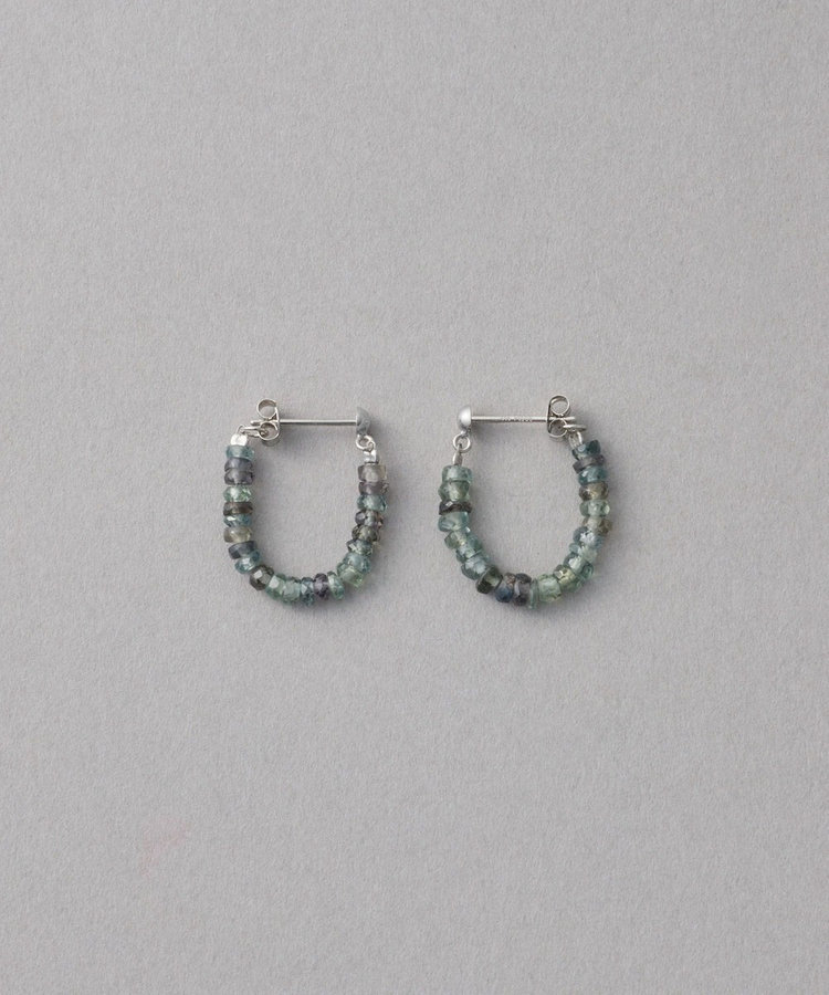 フォーチュン] PT900 マルチストーン フープピアス /Grace（470921