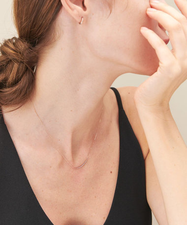 K18MPG レイヤー カーヴィーライン ネックレス