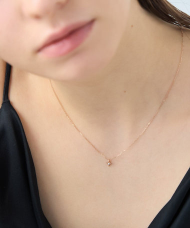 [ムーンリット] K18MPG ダイヤモンド ネックレス