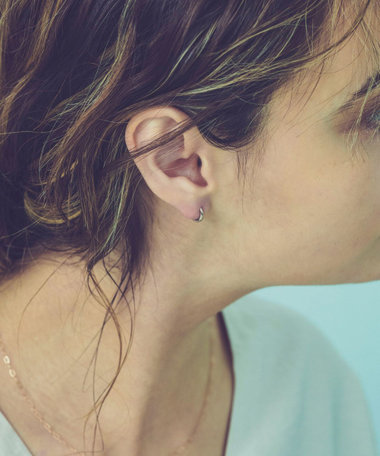 K18MPG フープ ピアス