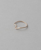 K10 【ete】 ダイヤモンド リング 9号 0 01ct エテ レイヤード