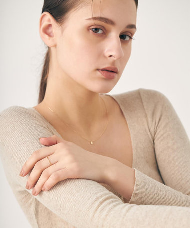 [レイヤード] K10YG ベネチアンチェーン リング