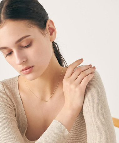 [レイヤード] K10YG ボールチェーン リング