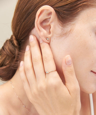 K10MPG オパール ブラウンダイヤモンド リング