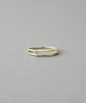 [アイシーヴェール] K10IGG ダイヤモンド グリント リング