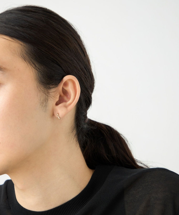 美品　ete K10 MPG フープ ピアス　ピンクゴールド　片耳 ete（エテ） ピアス K10MPG フープ ピアス レディース : ZOZOTOWN