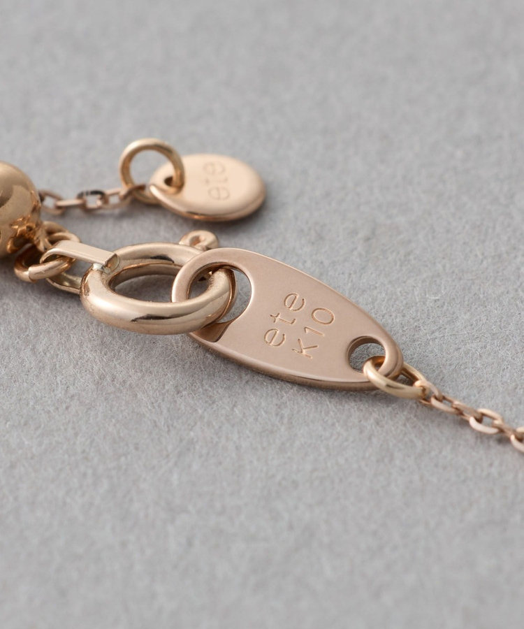 レイヤード] K10MPG ダイヤモンド/パール ブレスレット（750511