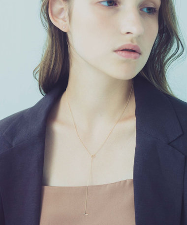 [レイヤード] K10YG セミロング ラリエット