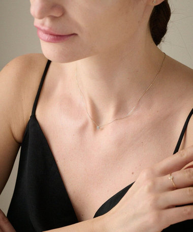 K10YG ブリリアント ブラウンダイヤモンド ネックレス