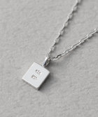 ete ネックレス シェア スタッズ スクエア ユニセックス 国内発 ete（エテ）の「○[シェア] スタッズ ネックレス（ネックレス