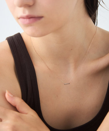 ete ペンダントネックレス K10YG レイヤー クレセントムーン ネックレス（761682