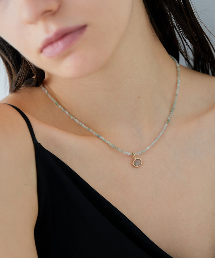 マイプレシャス] K10YG アクアマリン ネックレス（761861） ｜ women