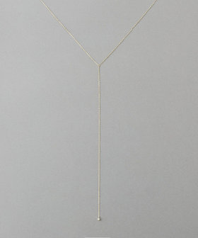 [アイシーヴェール] K10IGG ダイヤモンド ロングネックレス