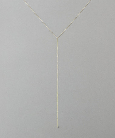 [アイシーヴェール] K10IGG ダイヤモンド ロングネックレス