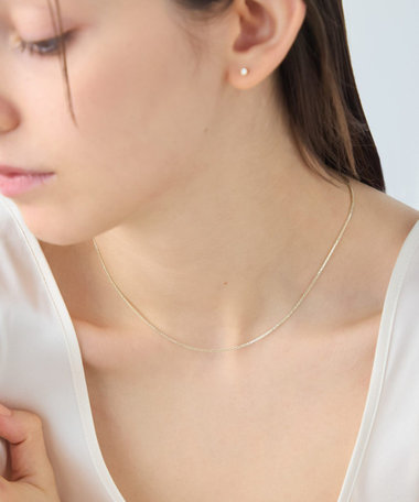 [アイシーヴェール] K10IGG スパイクチェーン ネックレス