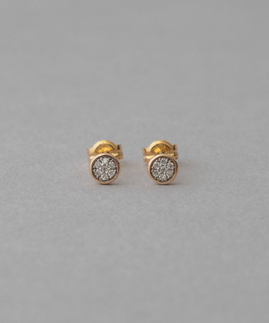 [ブリリアント] K10YG ダイヤモンド ピアス