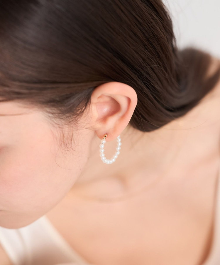 ONLINE Limited] K10YG ワイヤー ピアス（771523） ｜ women