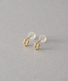 レイヤード] K10YG フラワー ピアス（771565） ｜ women