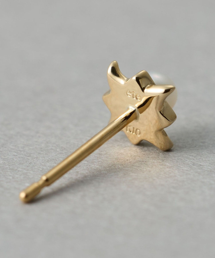 大人気!! ete [レイヤード] K10 YG パール サン ピアス レイヤード] K10YG パール サン ピアス（771569） ｜ women