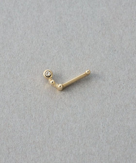 [ゾディアック] K10YG ダイヤモンド ピアス /おひつじ座