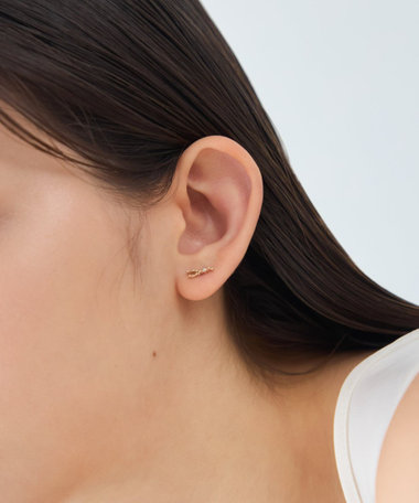 [ゾディアック] K10YG ダイヤモンド ピアス /おうし座