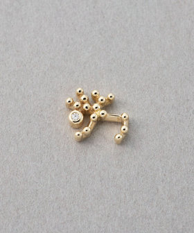 [ゾディアック] K10YG ダイヤモンド ピアス /いて座