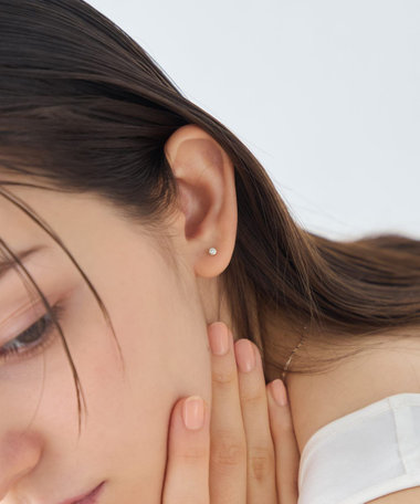 [アイシーヴェール] K10IGG ダイヤモンド アイス ピアス