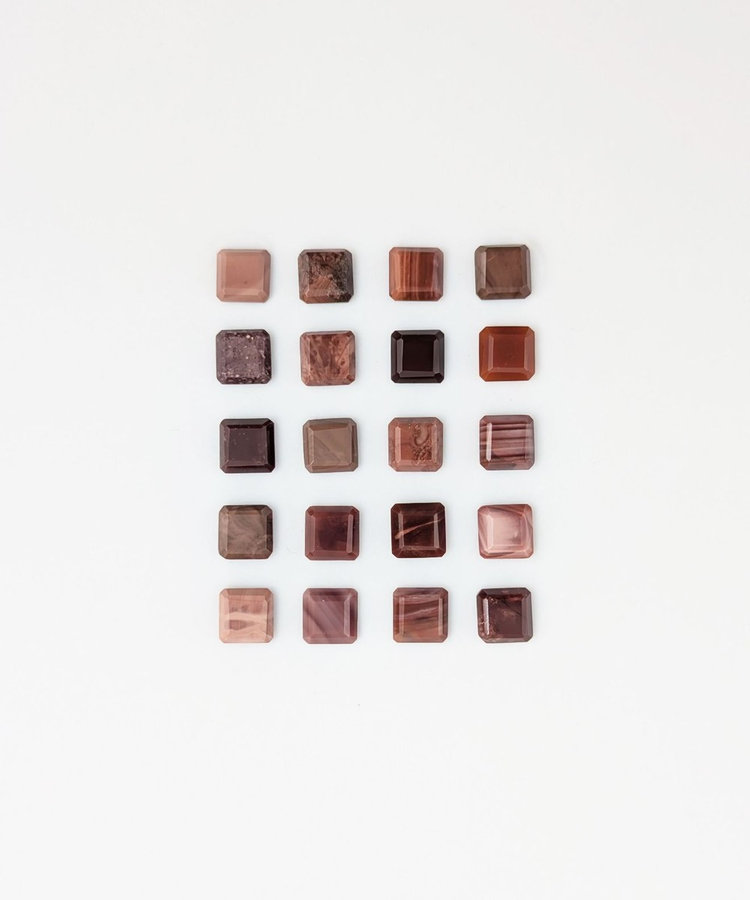 タイル] レッドジャスパー/スモーキークォーツ リング（821565