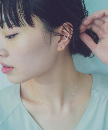 レース リバーシブルイヤリング